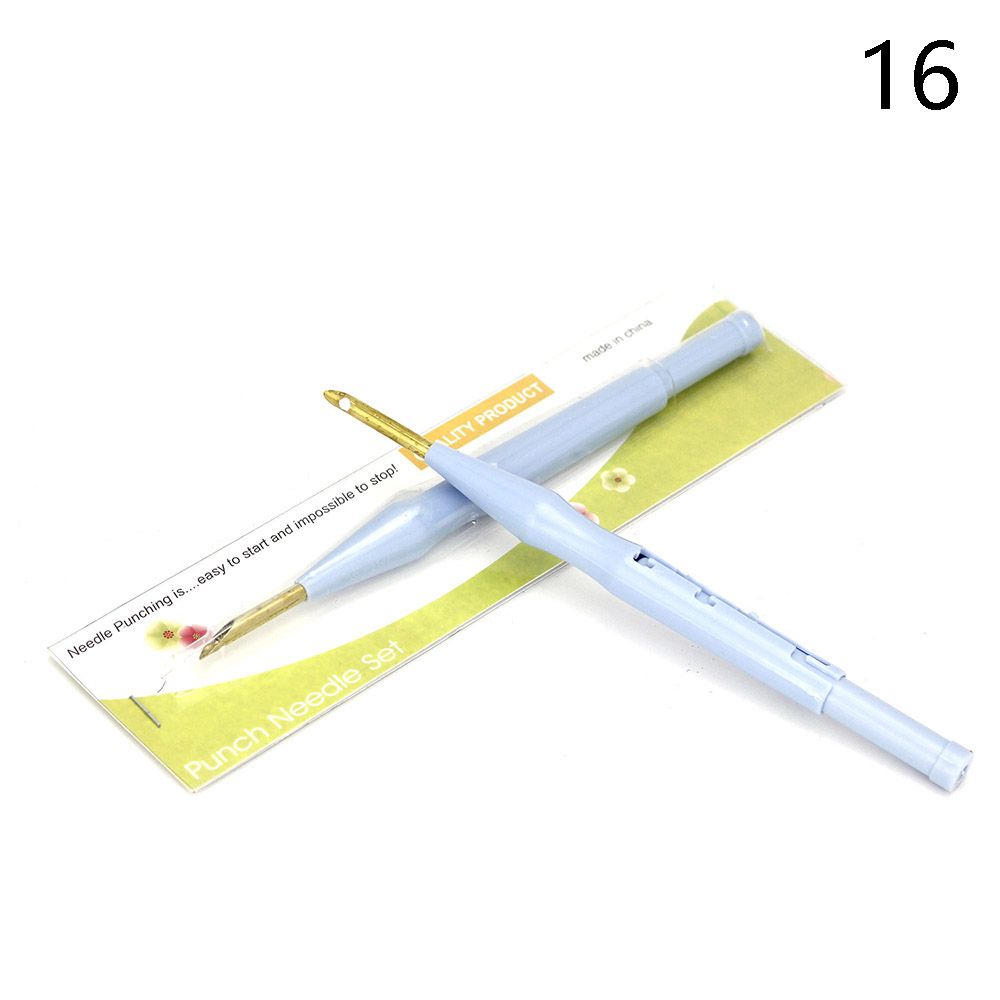 Kit de broderie de fil à aiguille fait à la main, ornement d&#39;art, bricolage artisanat, cerceau, point de croix, poinçon, fleur: 16