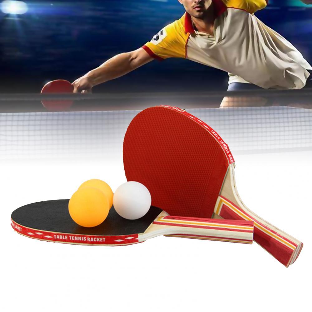 1Set Portable Entertainment Training Ping Pong Racket for Beginners