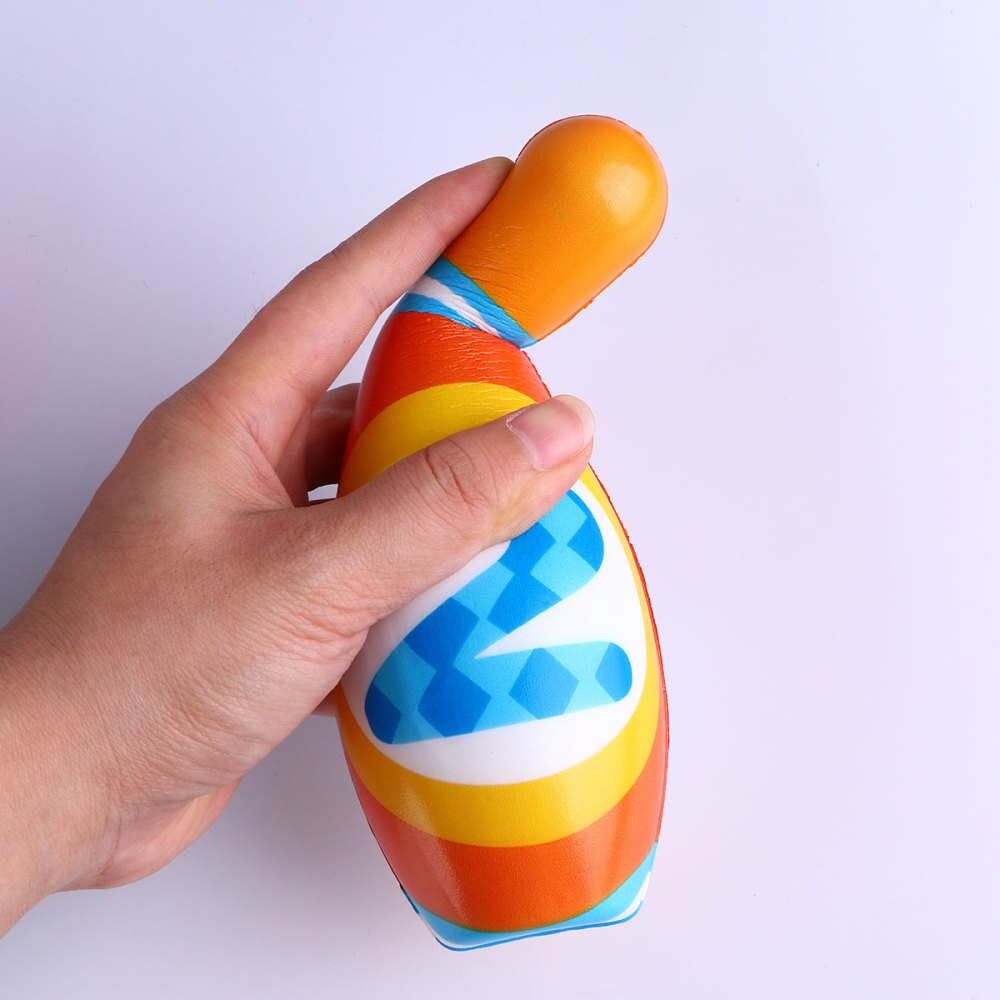 1 Set Large PU Solid Bowling Ball Kit Useful Durable Children Sports Plaything Indoor Sports Tool Exercise Accessory for Toddler