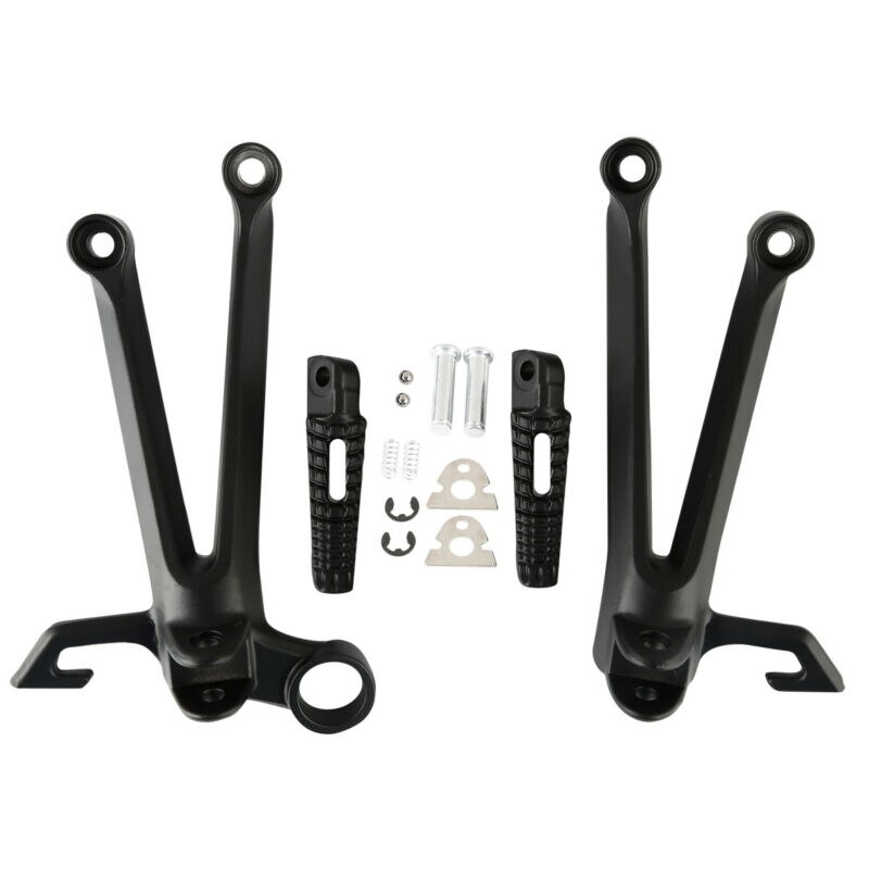 CNC-Alu Fußrasten Für Kawasaki ZX6R ZX10R - Anti-Rutsch Beifahrer-Pedale