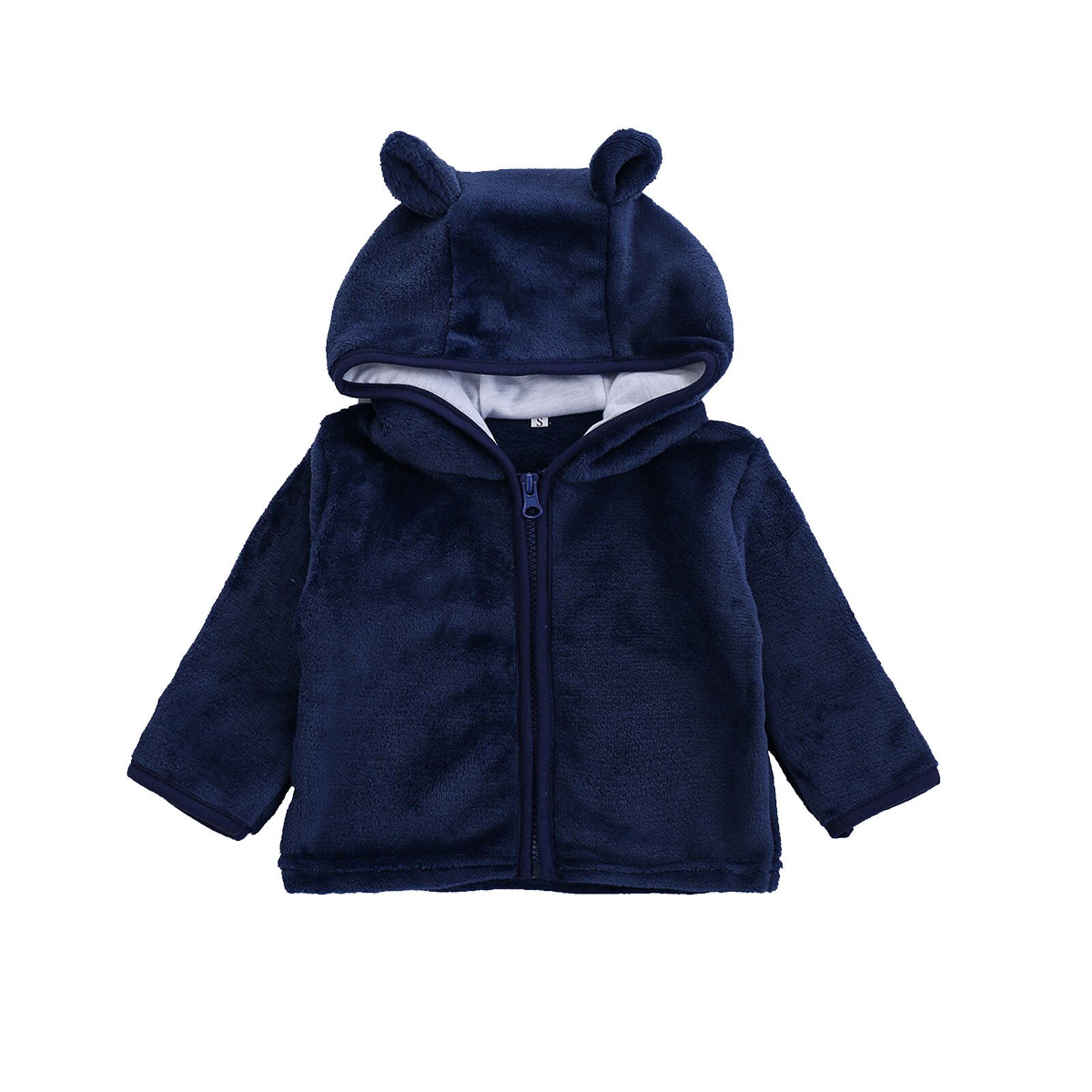 Winter Jas Baby Kleding Voor Pasgeborenen Baby Boy Meisje Kleding Lange Mouw Fluffys Hooded Bovenkleding Winter Jas Kinderen Jassen: Blauw / 24M