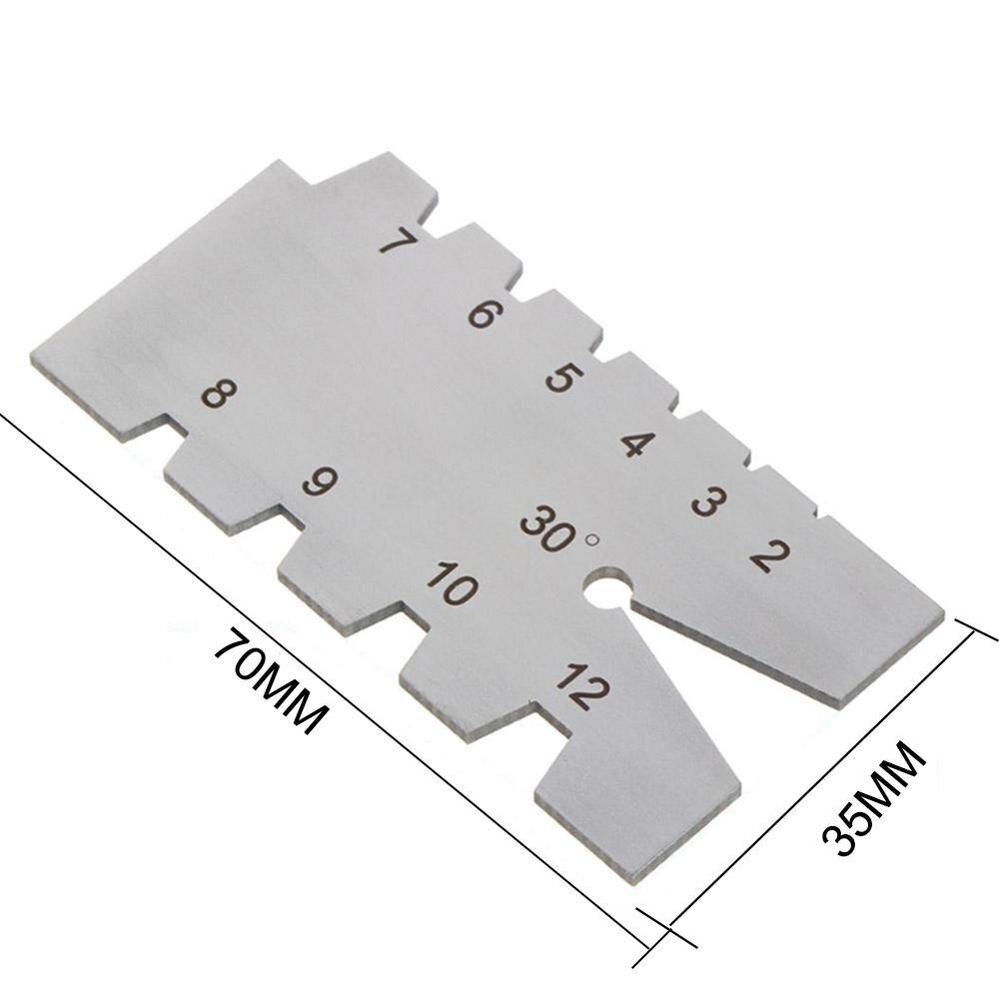 29/30° Trapezoid Acme Screw Thread Gauge Gage Grinding Steel Grinding Welding Tool Welding Gauge Ruler T Z4N0