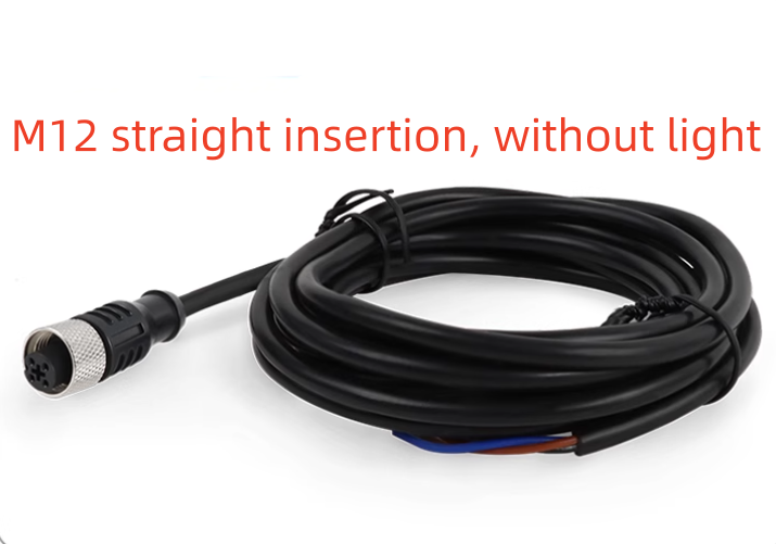 2M Lange M8 M12 Connector Waterdichte Verbinding Draad Luchtvaart Plug 2-Core 3-Core 4-Core Sensor Mannelijke En Vrouwelijke Stekker: Ivoor / 4P