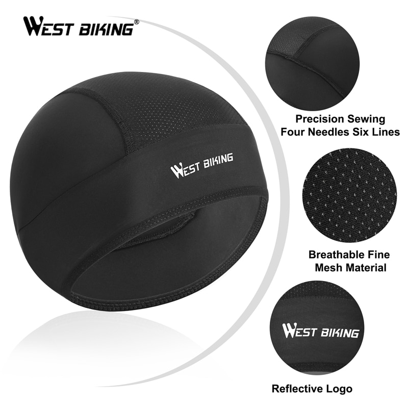 WEST BIKING-gorro de ciclismo transpirable para verano, para correr, para ciclismo de montaña o carretera, Bandana UV, sombreros para andar en bicicleta