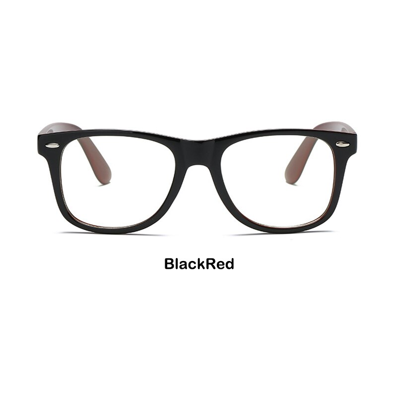 ADriver Goggles Men's Anti Blue Light Computer Glasses Classic Retro Decorative Frames Anti-glaring UV400: BlackRed