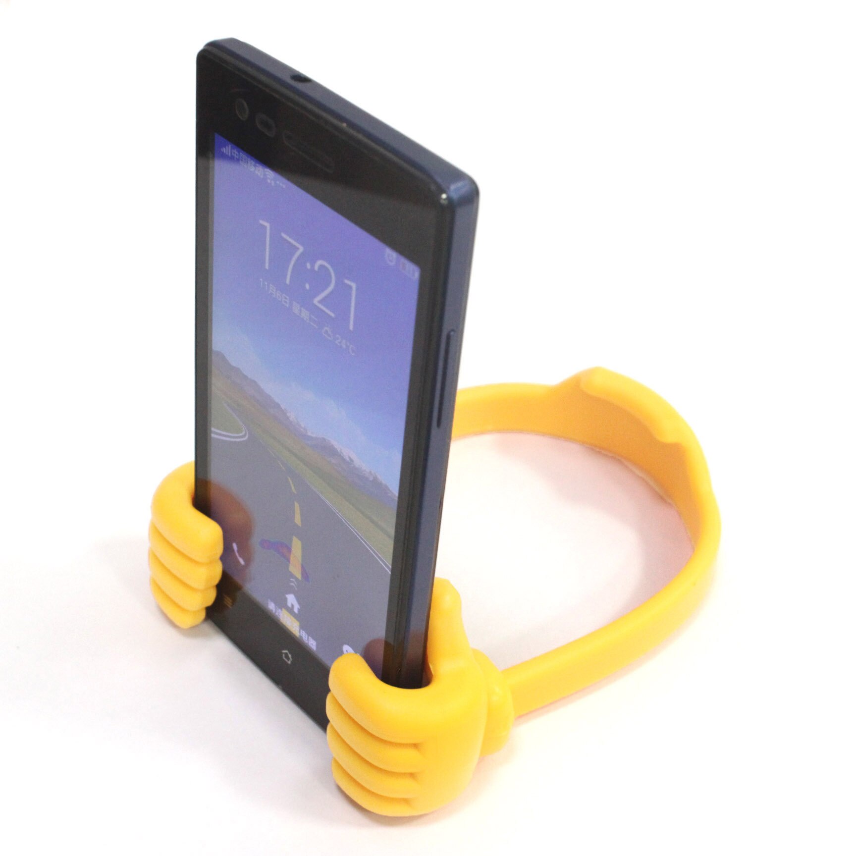 Universal Lazy Tablets Phone Holder Flexible Mobile Cell Phone Desk Desktop Table Mount Stand Portable Thumb Bracket