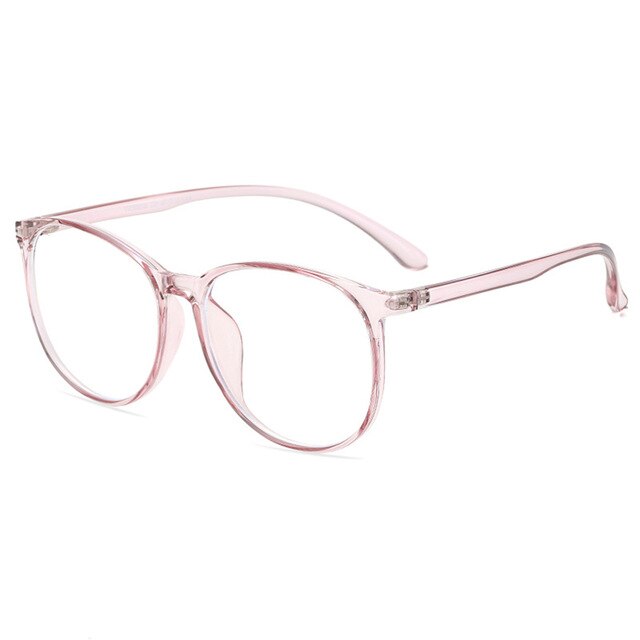 Anti Blue Ray Computer Bril Transparante Oversize Gaming Goggles Brillen Optische Spektakel Brillen Frame Vrouwen &amp; Mannen: Pink