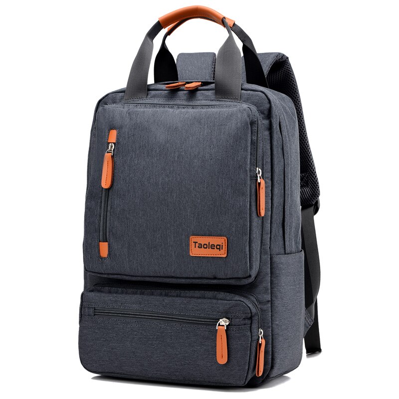 Casual Männer Schule Rucksack Licht 15 zoll Laptop Tasche Wasserdichte Oxford Tuch A4 Buch Dame Anti-diebstahl Reise rucksack Grau: 031 dark gray