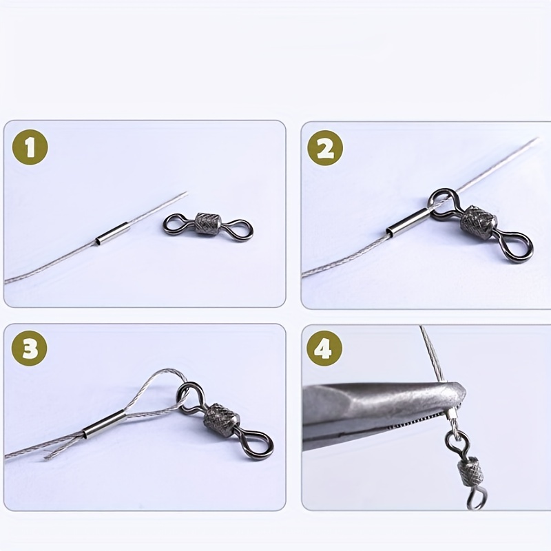 500 Pz/borsa Singolo Barile Manicotti A Crimpare Linea di Pesca Filo capo Tubo di Rame Connettori Tubo di Rame Misto Pesca sul Ghiaccio