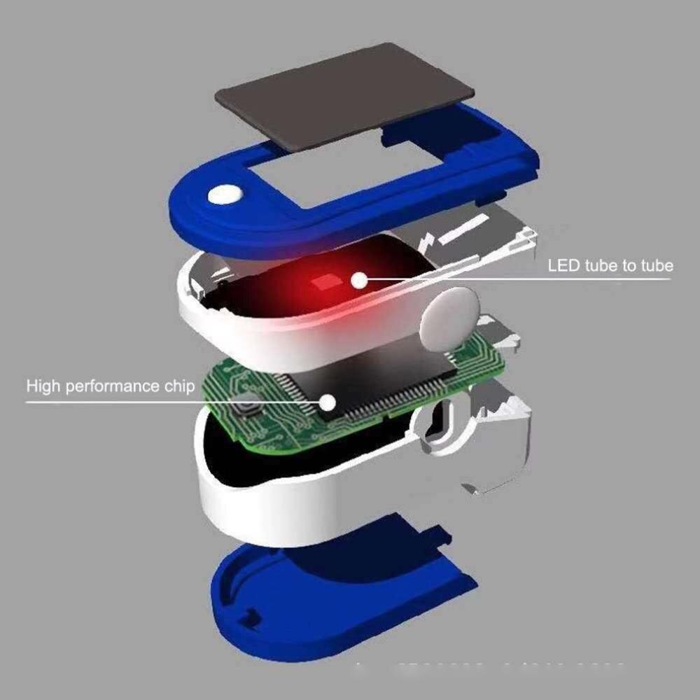 Digital Finger Pulse Oximeter Blood Oxygen Finger Clip Heart Pulse Oximeter OLED display Heart Rate Low Voltage Monitor