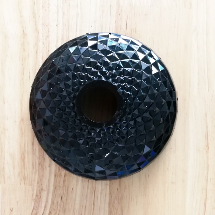 Bobeche en cristal acrylique de couleur noire, Dia120mm, broche libre, support de bougie, décoration de fête de mariage, de noël, pièces de lustre