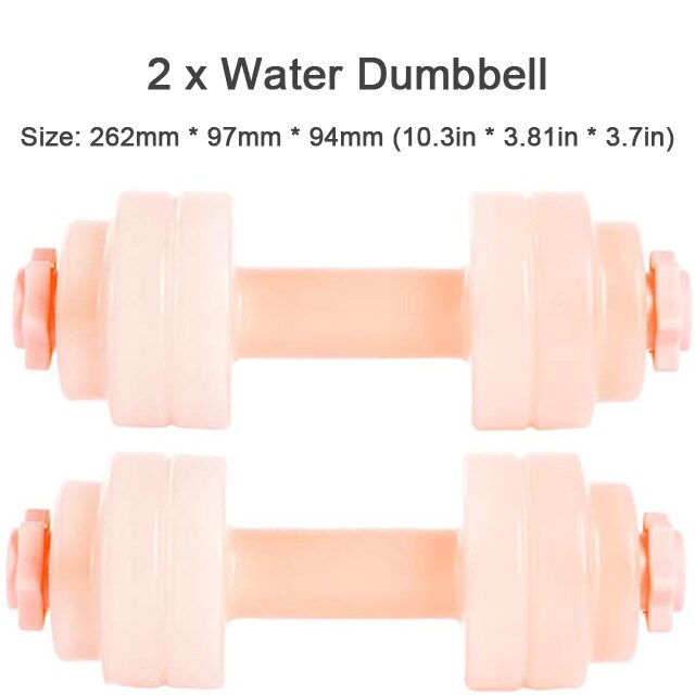Reise Gewichte Wasser Gefüllt Hanteln für Mann &Ampere; Frauen Einstellbar Hanteln 0.2 ~ 2,2 £ ÜSpund Fitness Gewichtheben Ausbildung: Rosa
