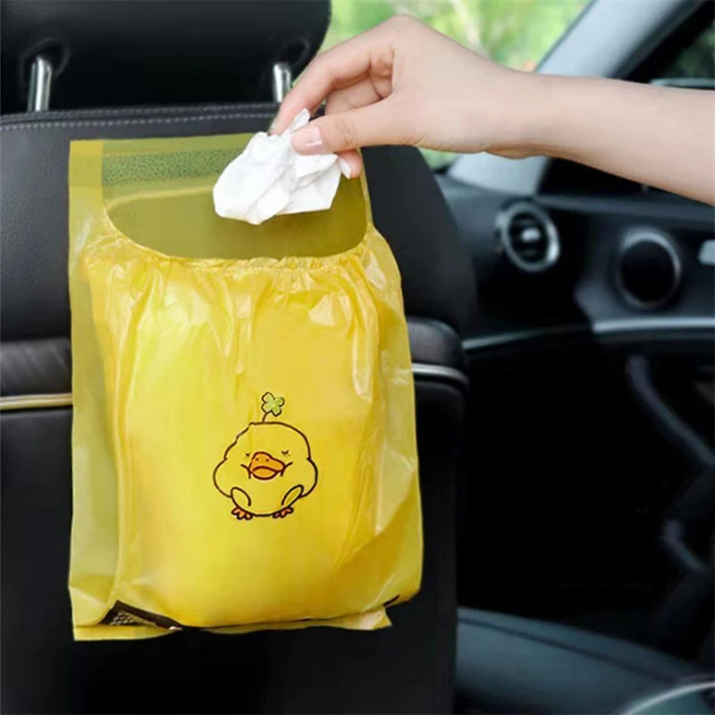 Auto Müll Tasche Karikatur klebrig Auto Mülleimer Reinigung Tasche Können Gespeichert Werden Hängende Kunst Einweg Umweltschutz Praktische