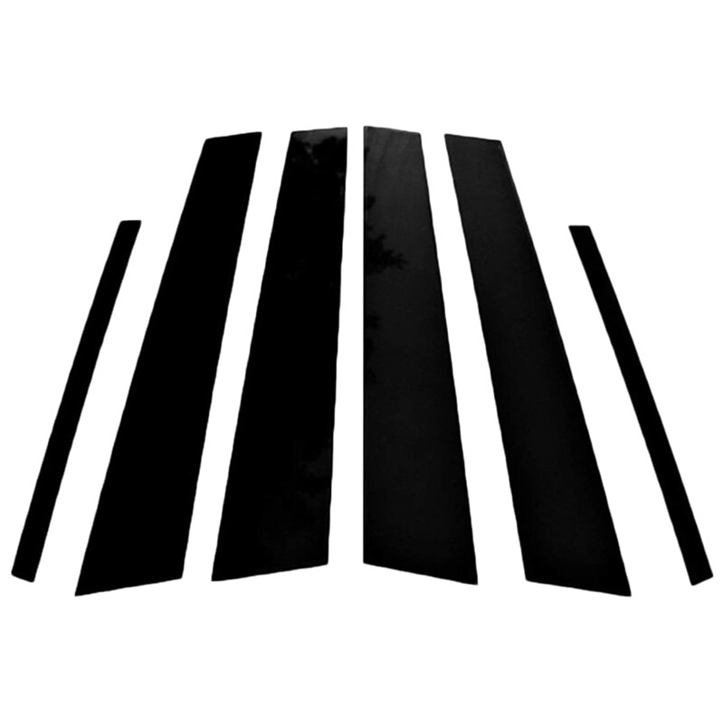 6Pcs Window Pillar Sticker Decoratie Venster B Pijler Decoratie Sticker Auto Styling Accessoires Voor Kia K5: Default Title