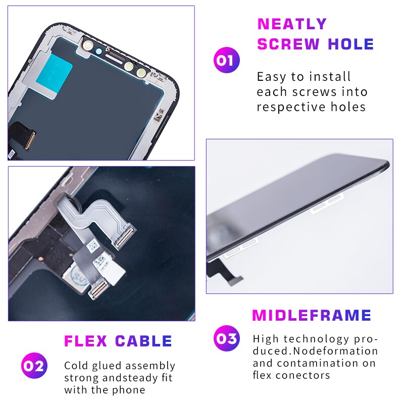 100% Original LCD For iPhone 7 Plus OEM LCD Display Touch Screen For iPhone 6 6s 6p 6sp 7 7p 8 8p Premium OEM iPhone 8 Plus LCD