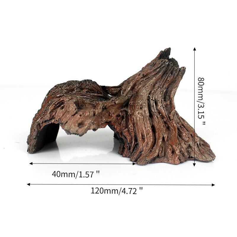Ökologischen Harz Berg Fisch Spielen Baum Haus Aquarium Ornament Hohl See Protokoll Baum Tunnel Höhle Aquarium Dekoration