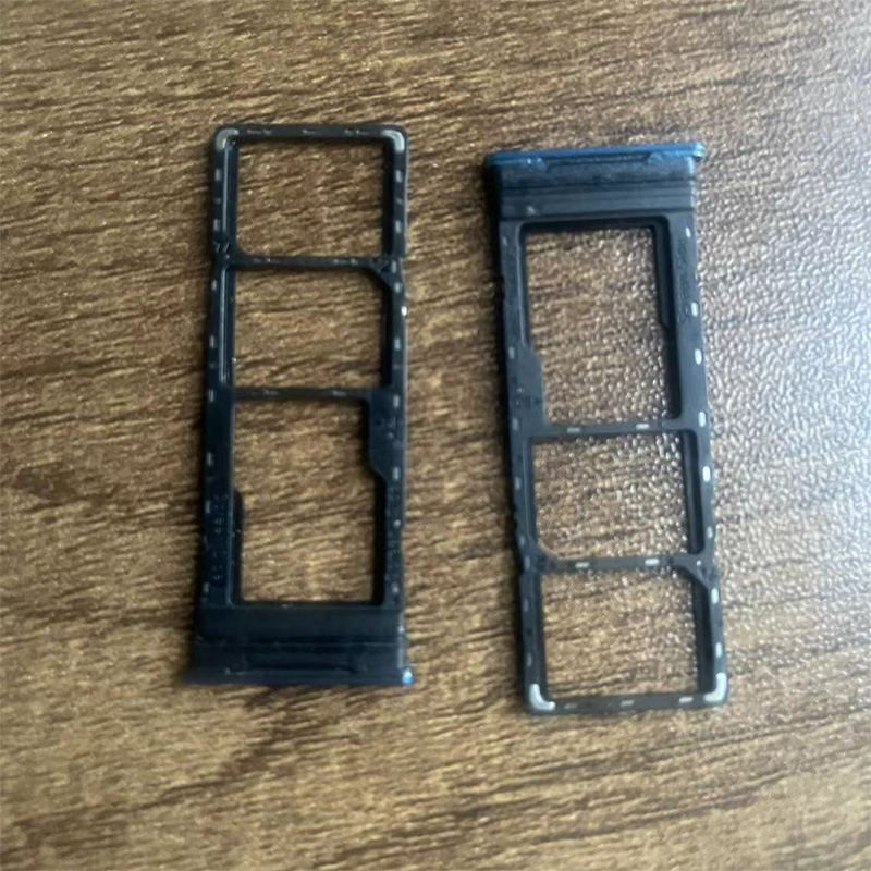 Voor Infinix 10 Lite X657B Sim Card Tray Slot Houder Adapter Connector Container Reparatie Onderdelen: Hot 10 Lite Blue