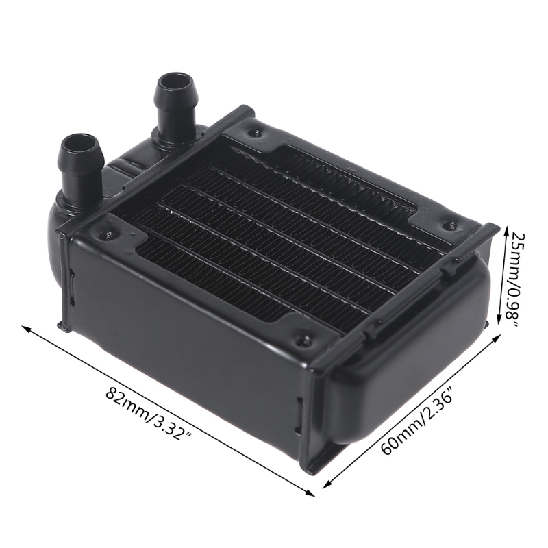 F3MA 240mm 10 Tube Computer Water Cooling Radiator G1/4 Female Thread Heat Dissipation for Computer PC CPU Water Cool System: green