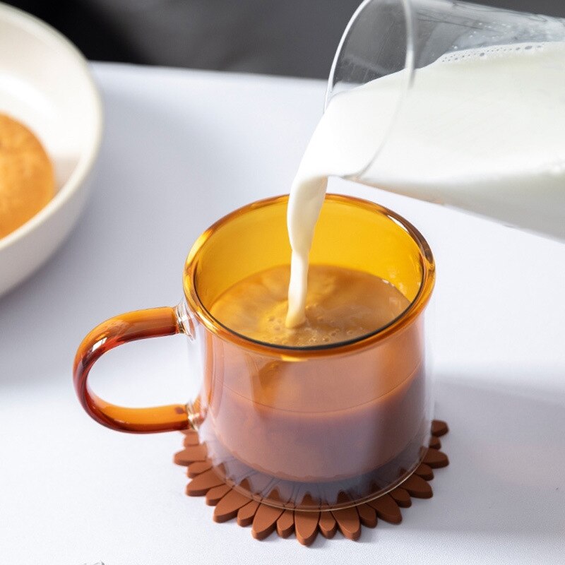 250ML tazza di vetro a doppia parete tazze di caffè ad alto borosilicato tè resistente al calore latte succo di limone tazza di acqua Bar bicchieri