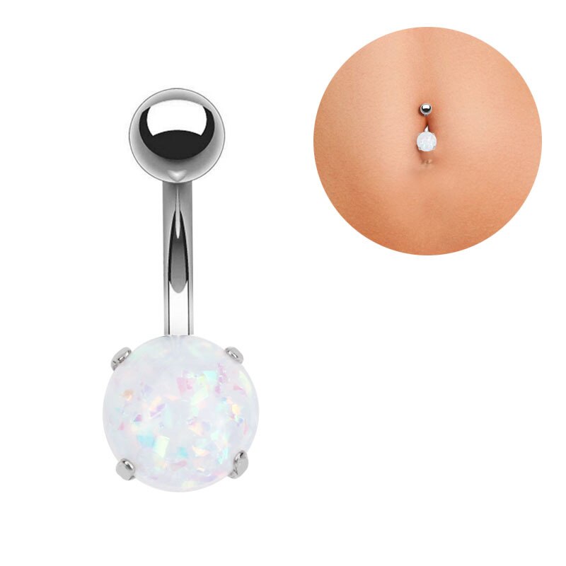 1 Pza anillos de ombligo de acero inoxidable Corazón de circonio Piercing ombligo barra Piercing pendiente sexi Piercing para el cuerpo joyería de mujer Oreja