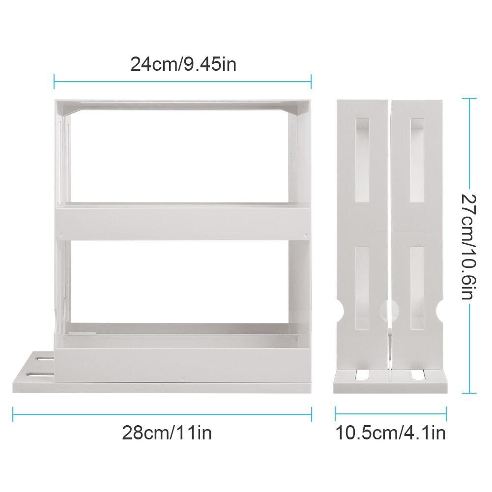 Kitchen Spice Organizer Double Layer Rotating Storage Shelf Slide Kitchen Cabinet Cupboard Shelves Kitchen Storage Rack