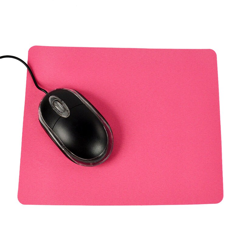 Ultra-thin Square Comfy Anti-Slip Mouse Pad For Optical/Trackball Mat Mice Pad Computer for Gaming PC Laptop Mac 215*175*0.7MM: rose Red