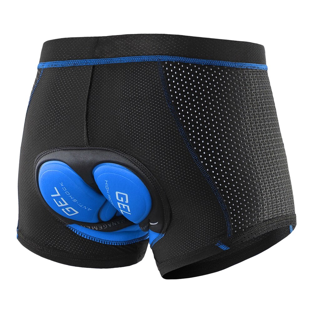 Cycling Shorts Breathable Gel Pad Cycling Underwear Pro Shockproof Cycling Underpant Bicycle Shorts Bike Underwear: Blue / XXL