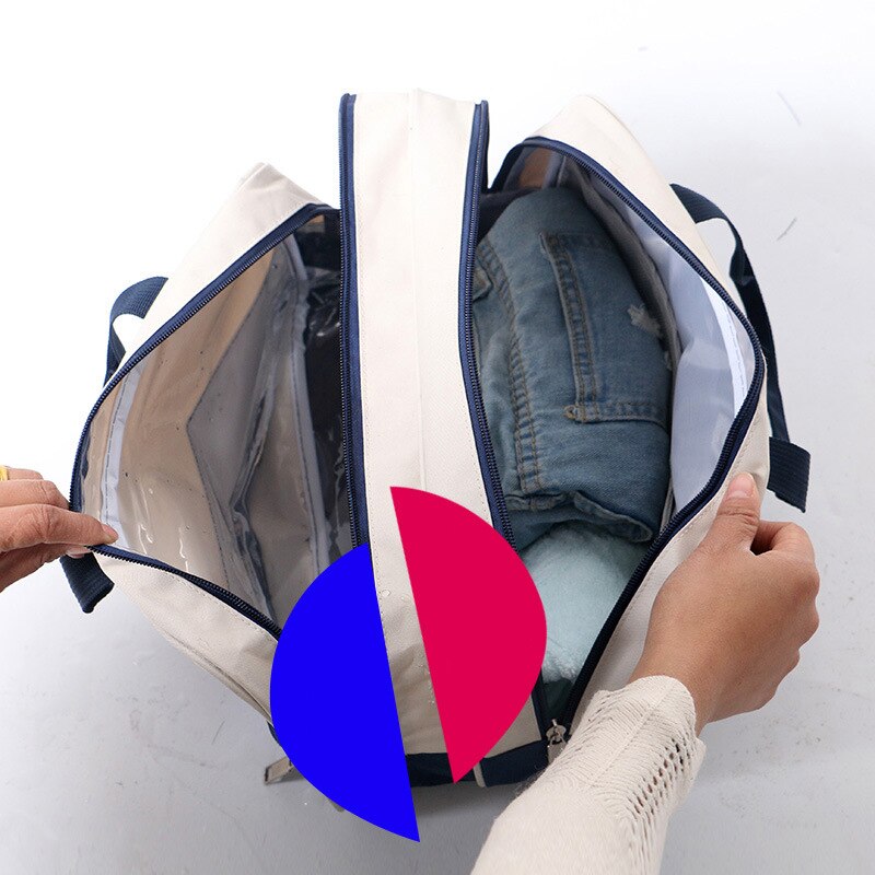 Moda Oxford Borse Da Viaggio Degli Uomini Delle Donne di Separazione Umido E Secco Grande Capacità Portatile Bagagli Imballaggio Cube Organizer Duffel Bag