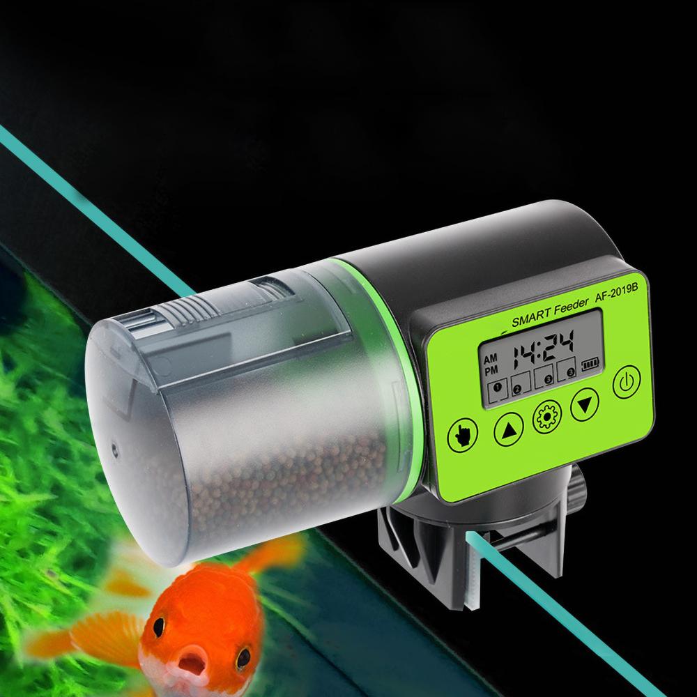 Smart Automatic Fish Feeder with LCD Indicates Timer Aquarium Feeder Fish Tank Auto Feeding Dispenser Aquarium Accessories