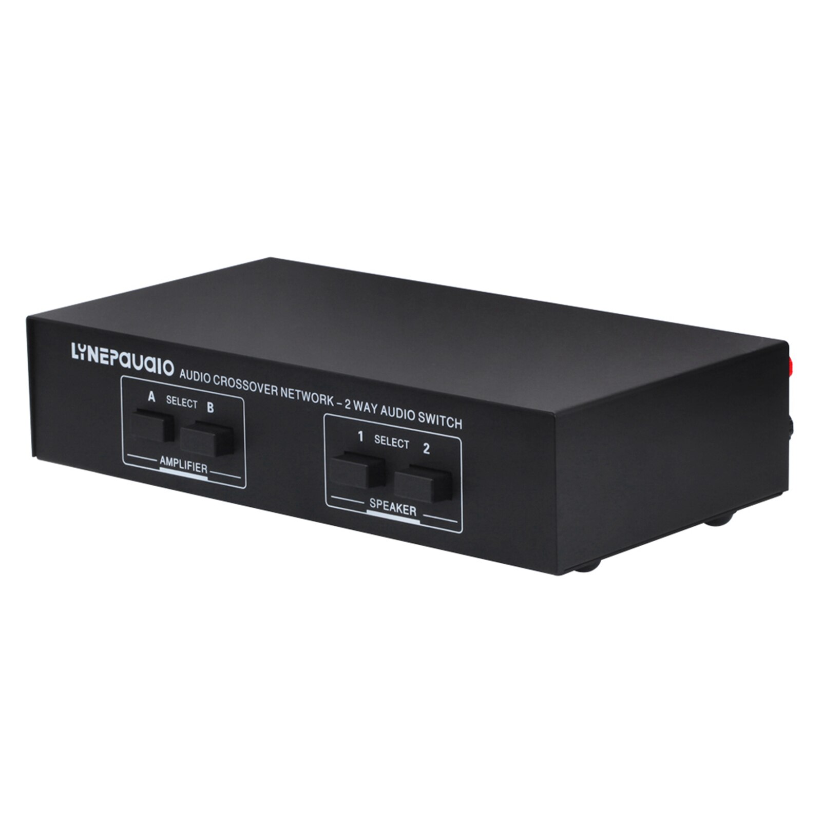 LINEPAUDIO 2 In 2 Out Speaker Selector Switch Audio Signal Switcher Power Amplifier Audio Receiver Splitter Box