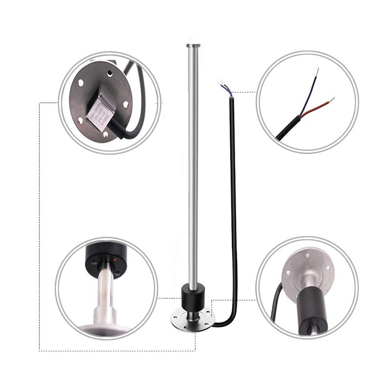 0-190 OHM Fuel Tank Oil Level Indicator Fuel Gauge Digital Fuel Gauge Oil Level Gauge for Ship Truck Car