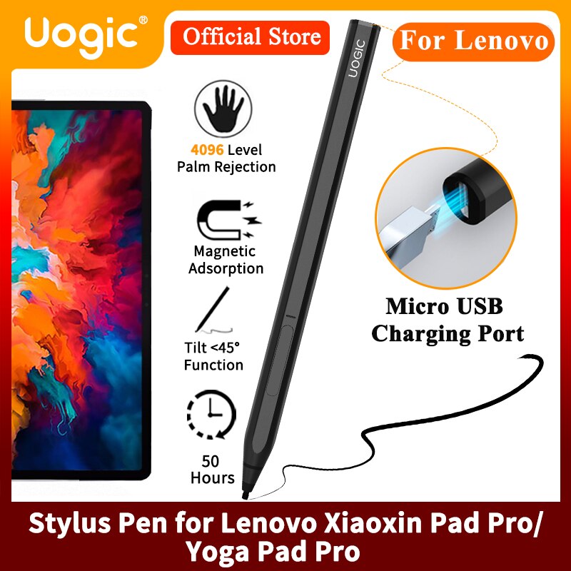 Uogic Stylus Pen for Lenovo Xiaoxin Pad Pro, 4096 Pressure Sensitivity, Palm Rejection, for Lenovo YOGA Pad Pro/Tab P11 Pro