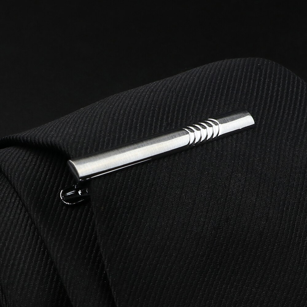 Fermacravatta da uomo in acciaio inossidabile cromato lucido gioielli cravatta Clip Pin chiusura morsetto fascino creativo fermacravatta accessori da sposa