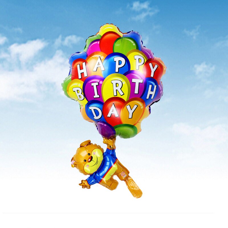 Cartoon Modellering Beer Parachute Aluminium Film Ballon Kinderen Birthday Party Decoratieve Ballon Beer Parachute