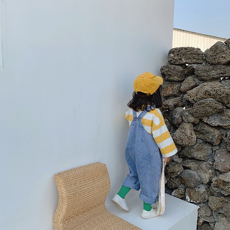 Baby Boys Girls Jeans Long Pants Denim Kids Overalls Toddler Infant Boy Girl Playsuit Clothes Children Trousers