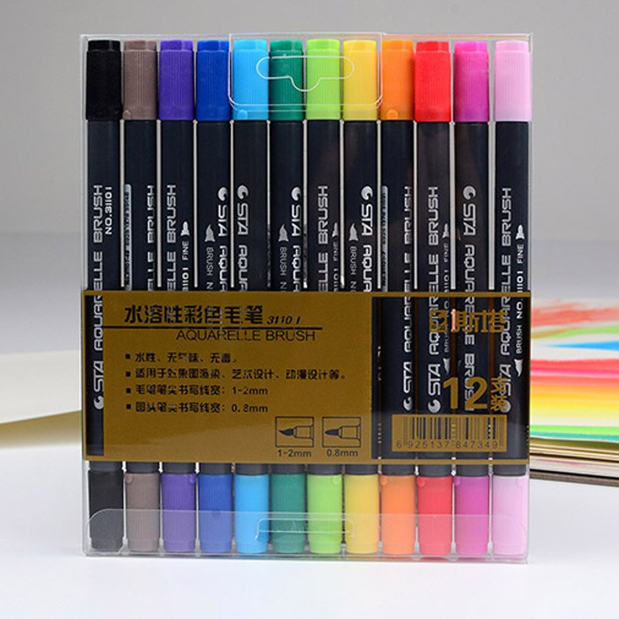 Stationery Island Markerpennen Essential Colours Sketch Markers - Carry Case - Mengbare