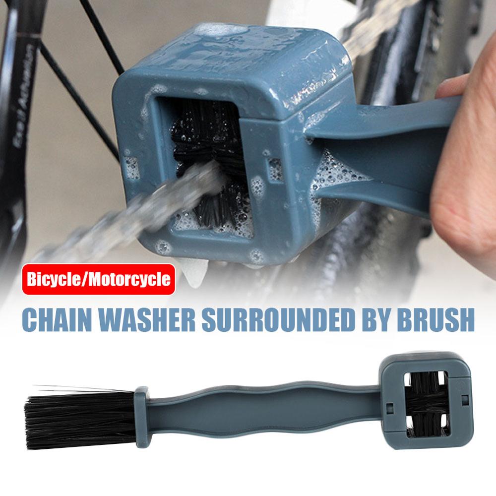 Plastic Cycling Motorcycle Bicycle Chain Clean Brush Gear Grunge Brush Cleaner Outdoor Cleaner Scrubber bisiklet Tools