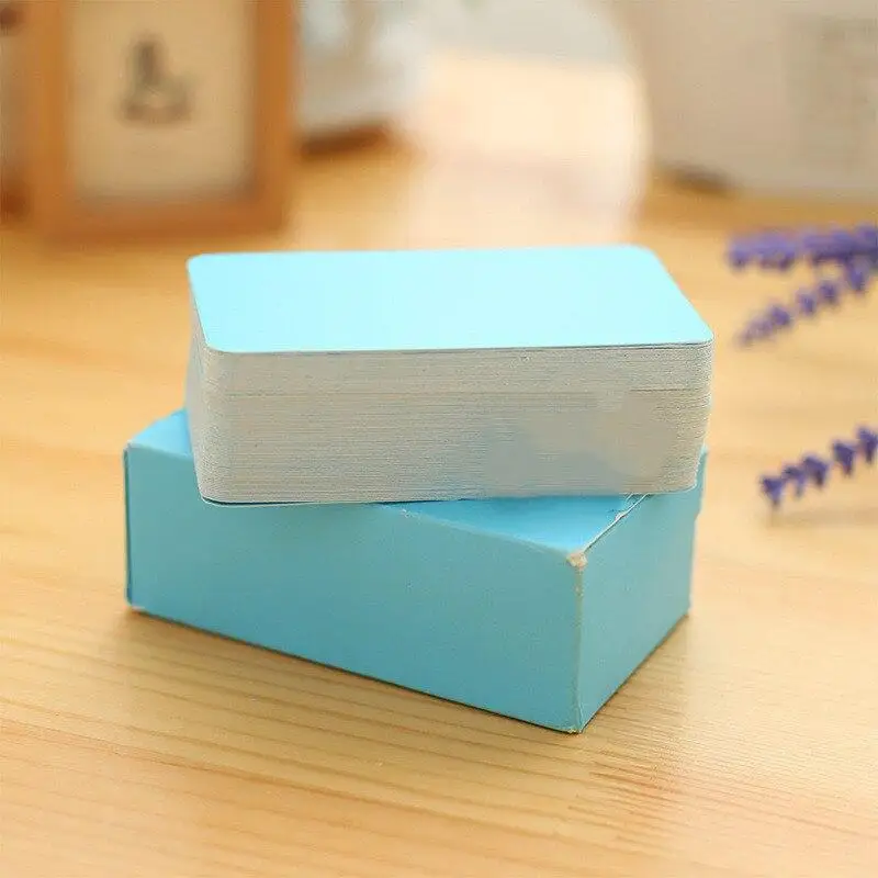 1 box Black Cards White Blank Retro DIY Kraft Paper Blank Card DIY Graffiti Word Cards Greetings Vintage Card