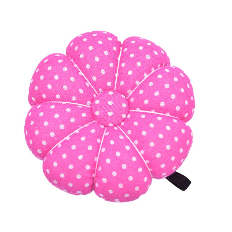 Herramienta de costura de seguridad de punto de cruz pelota de cojín de aguja con forma de calabaza impresa de tela de algodón elástico muñequera pin cojín: 12