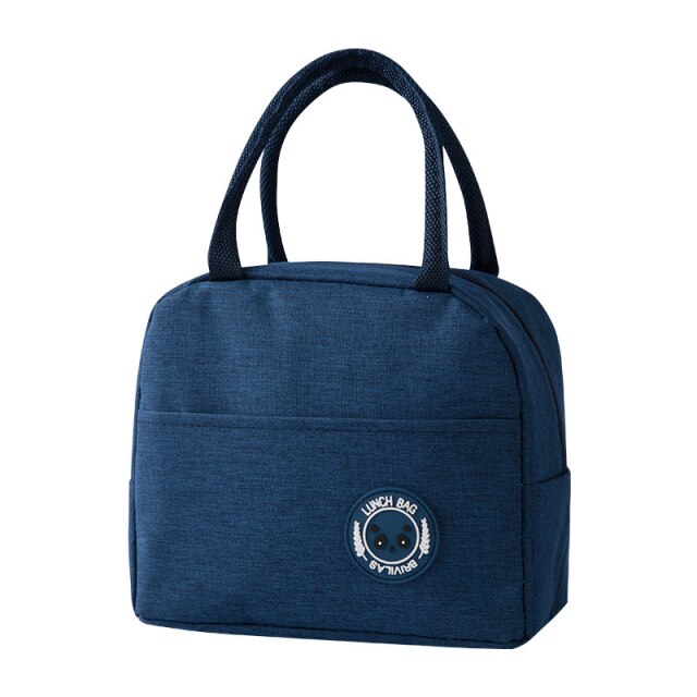 Nuova borsa da Picnic portatile con cerniera per la conservazione del calore: Blu