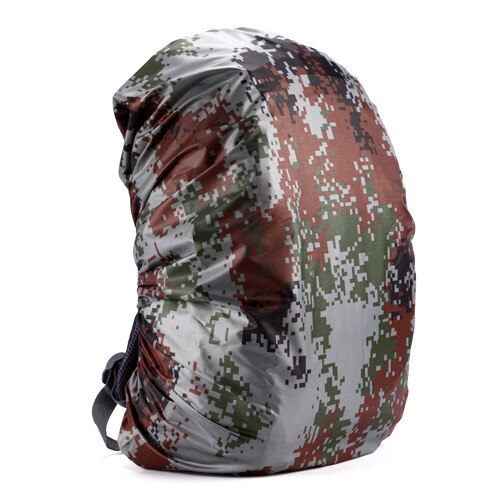 Plecak Anti-theft pokrowiec przeciwdeszczowy Outdoor wspinaczka przenośna wodoodporna obudowa na kemping, wyprawę, rower szkolne zestawy podróżne: Camouflage / 50-70l