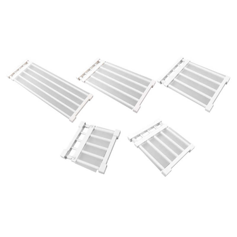 Closet Tension Shelf Expandable Nail Cabinet Divider Storage Rack for Wardrobe Cupboard