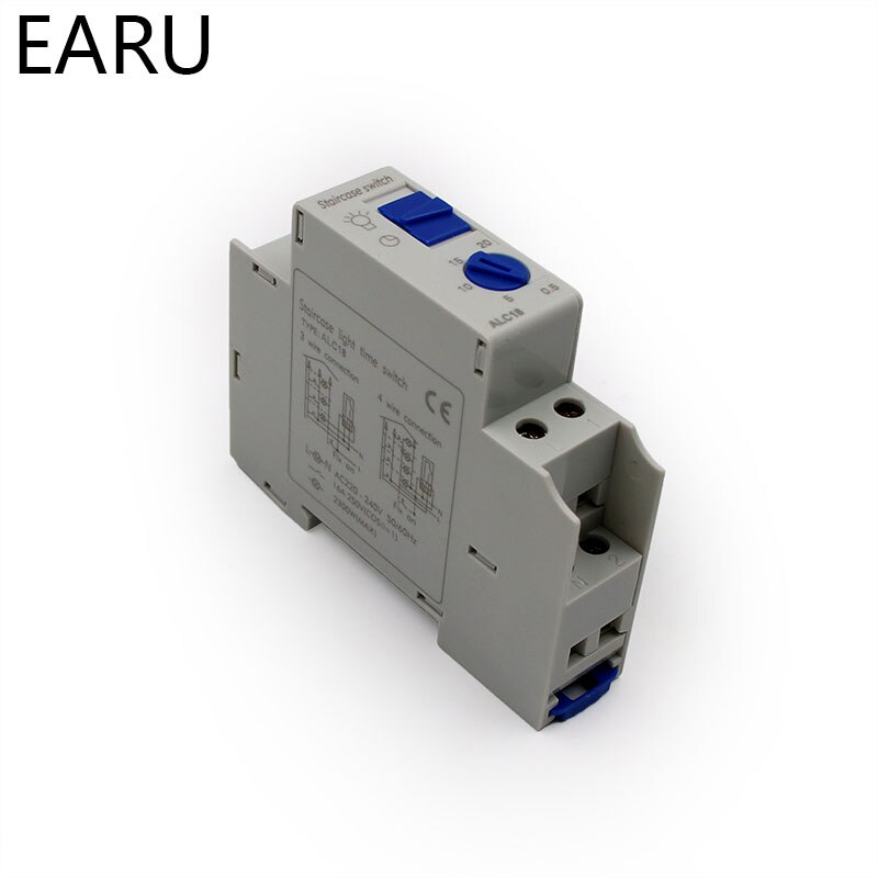 Din rail Staircase Lighting Timer Switch timer relay 220VAC 16A used for corridor lighting ALC18