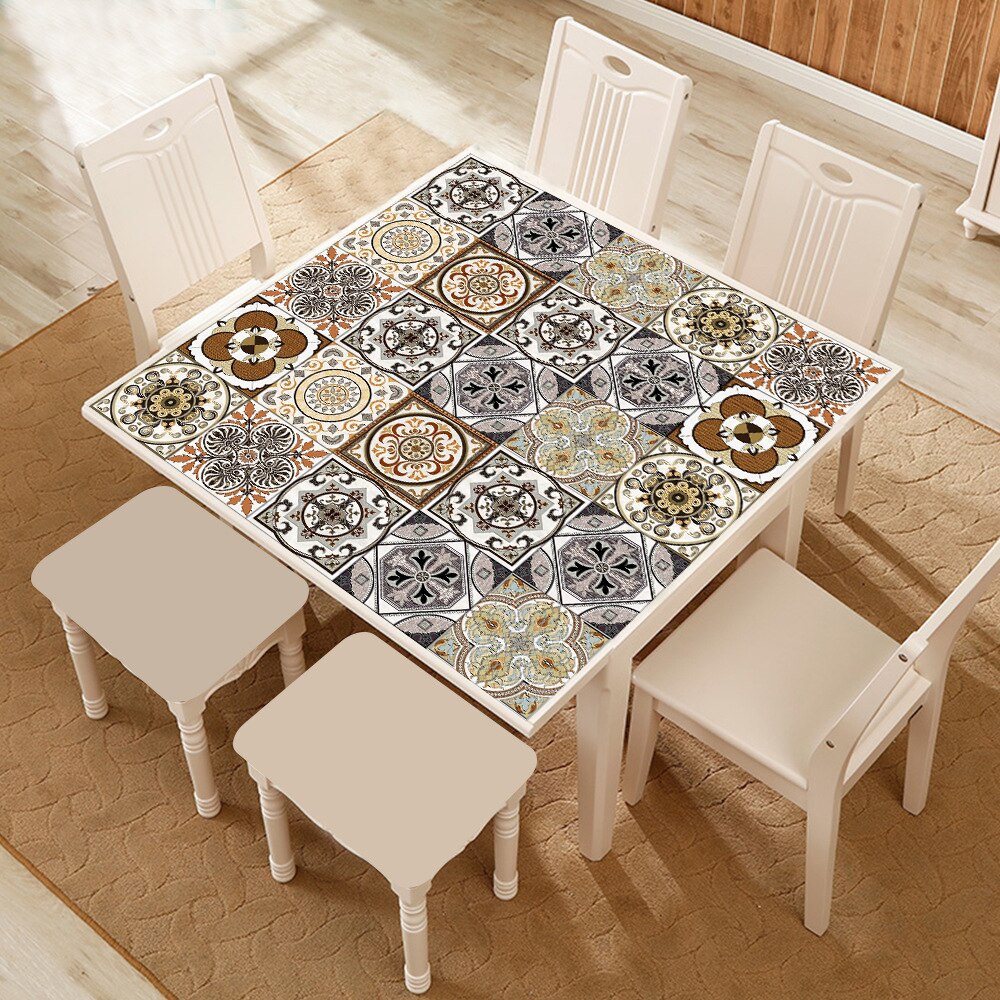 10/15/20Cm Retro Patroon Mat Oppervlak Tegels Sticker Transfers Covers Voor Keuken Badkamer Tafels Floor Schil & Stick Muurstickers