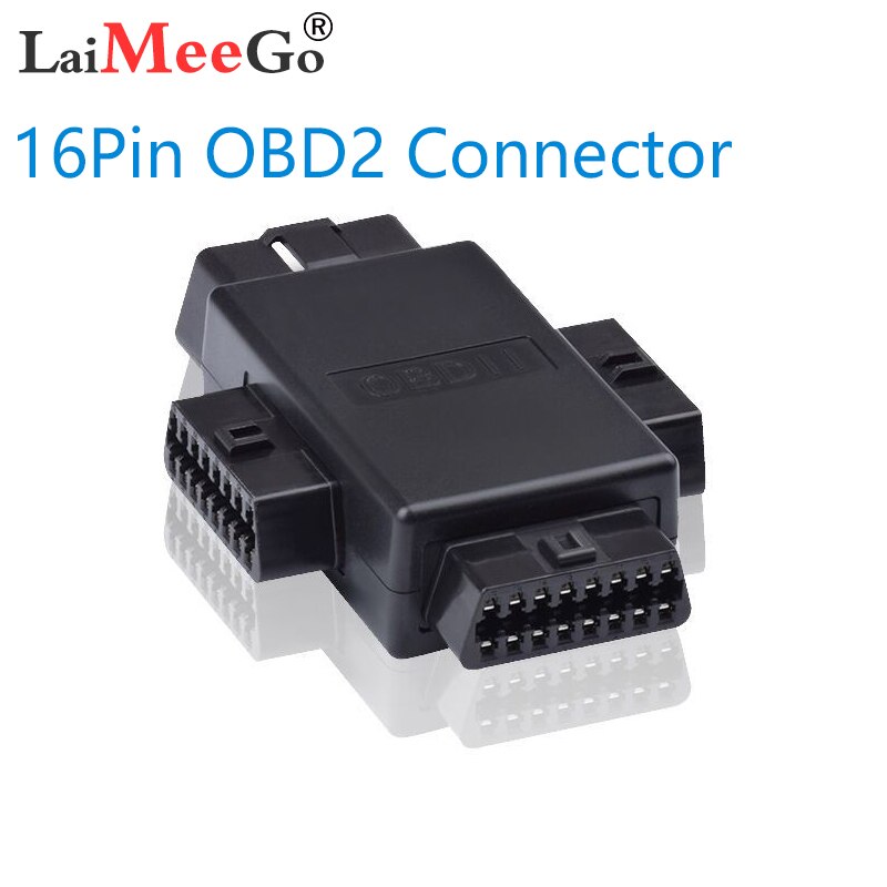 16 Pin OBD2 Car Connector Plug 1 Male To 3 Female ELM327 Multi-function Plug Diagnostic Cables Tool Car Connector Adapter