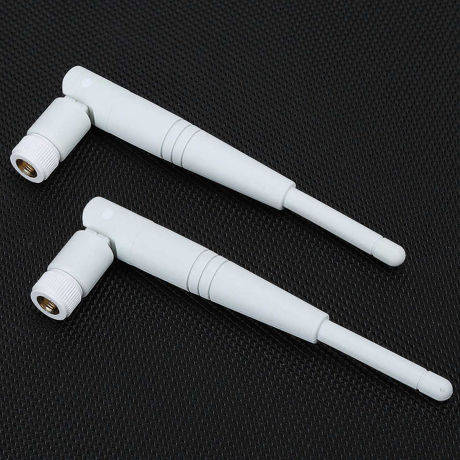 Antena WiFi de doble banda, antena con interfaz Omni RP-SMA, 4dBi, 2,4G/ 5G, 2 piezas,