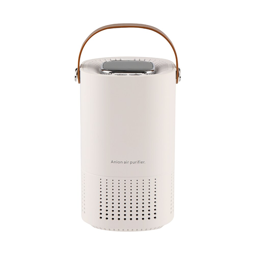 Cornmi Negative Ion HEPA Purifier Household Noise Reduction Portable Air purificador Formaldehyde Odor Removal USB Car Purifier: White