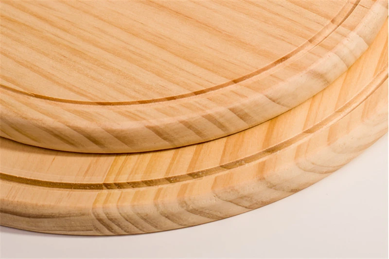 6 to 13 tommer træ rund pizza bord med hånd pizza bageplade sten skærebræt plade pizza sten kage bagværk