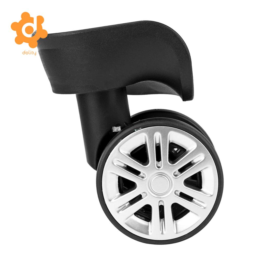 1 Pair Dia PP Single Wheel Top Plate Trolley Caster Pulley Suitcase A08