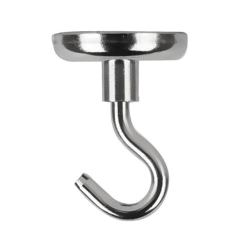 5pcs Stainless Steel Magnetic Hooks Powerful Hook Magnet Holder Hook Holder Tool Wall Suction Support Magnetic 10kg Hardwar Q3D2